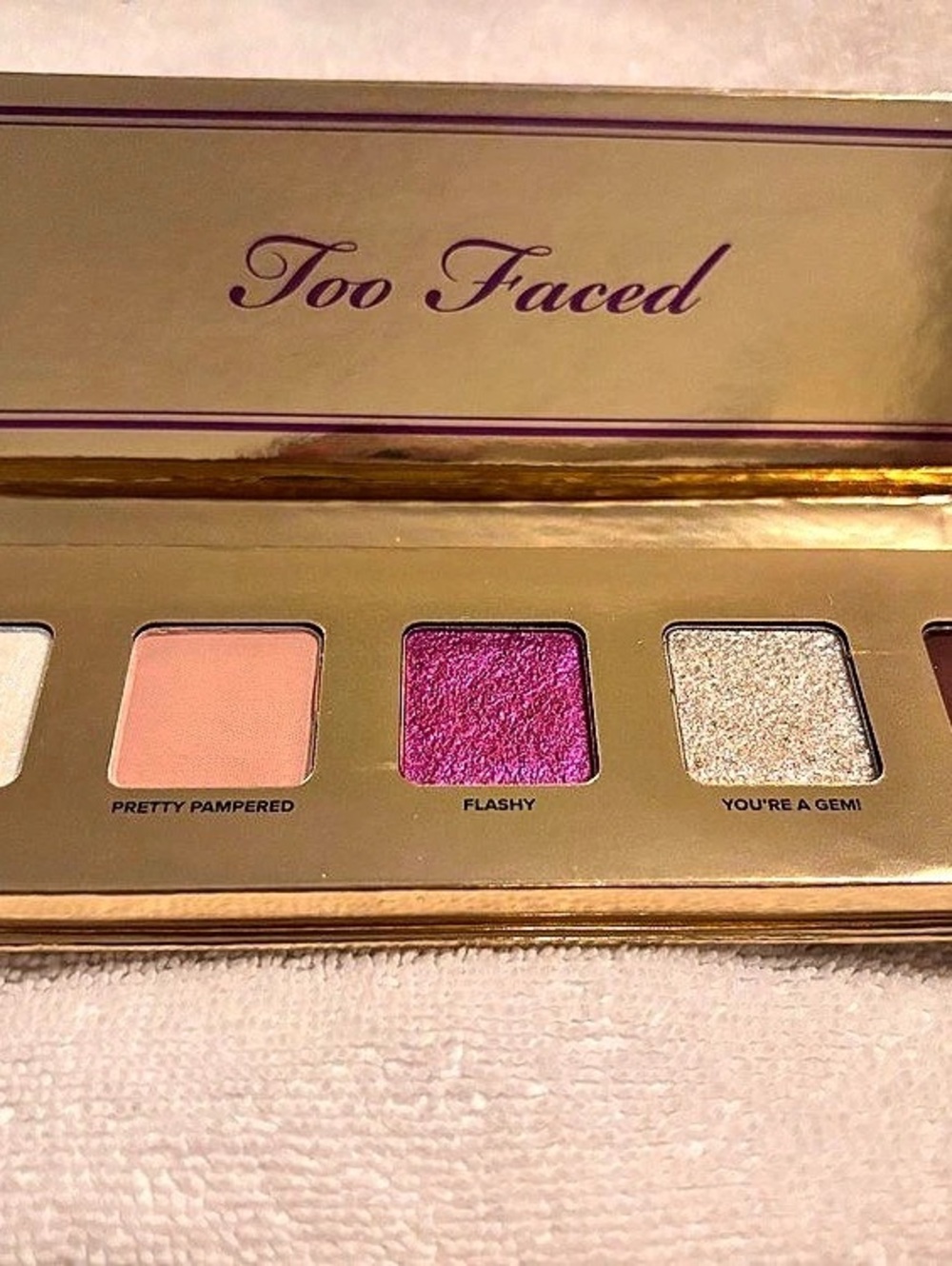 Too Faced You're a Gem Eye Shadow Palette Gold & Pink